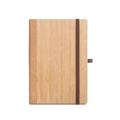Caderno a5 Capa Dura Folha de Bambu e Cortica