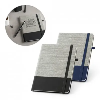 Caderno a5 Capa em Palha e Algodao Lnr53268