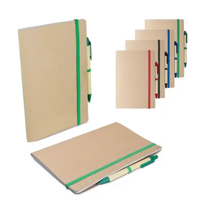 Caderno a5 Capa em Papel Kraft e Caneta