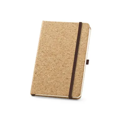 Caderno a5 de Capa Dura em Cortica Com Folhas l