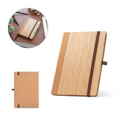 Caderno a5 de Capa Dura em Folha de Bambu e Cortica
