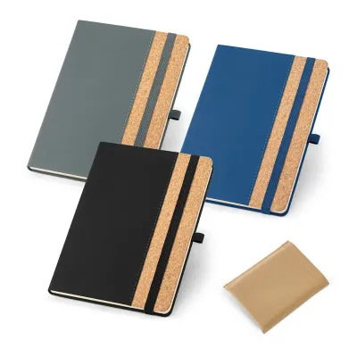 Caderno a5 em Cortica Com Folhas Pautadas