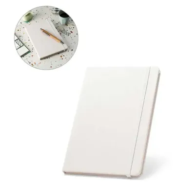 Caderno A5 em PET reciclado com tratamento antibacteriano