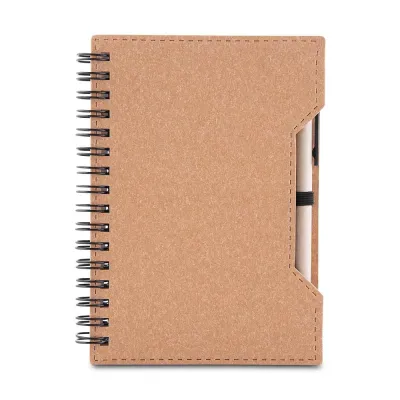 Caderno a6 Capa em Papelao Reciclado Com Caneta