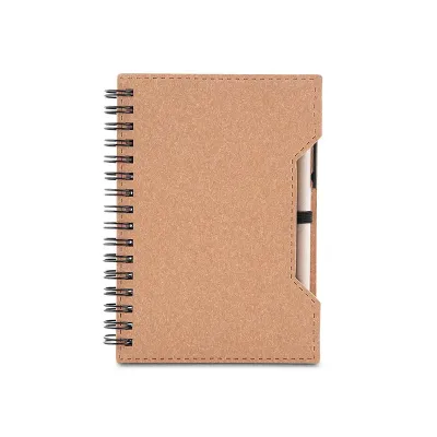 Caderno a6 Capa em Papelao Reciclado Com Caneta