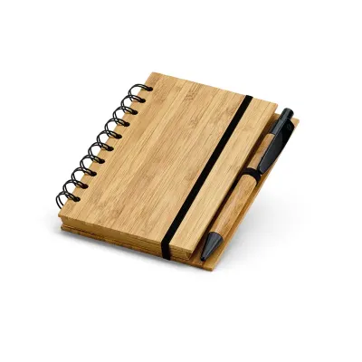 Caderno a6 Espiral Capa Dura em Bambu Lnr93486