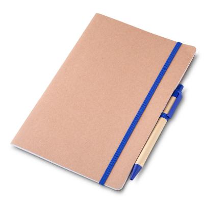 Caderno Anotacoes Kraft Com Caneta