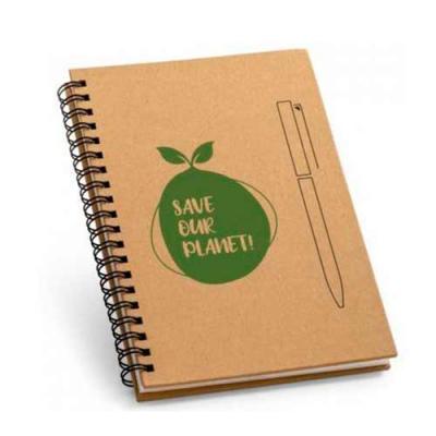 Caderno b6 Capa Dura co Suporte Para Caneta Rock