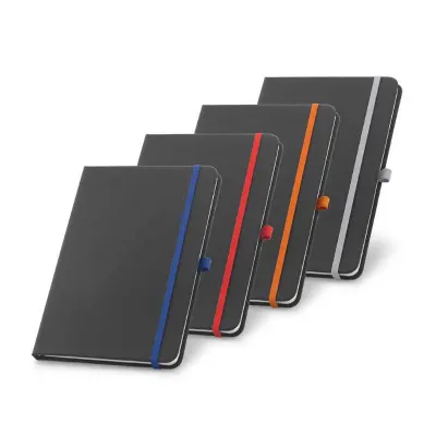 Caderno Capa Dura Com Porta Caneta 9x14