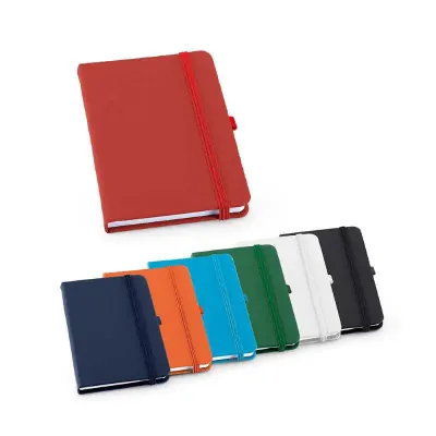 Caderno Capa Dura Sintetico e Porta Canetas