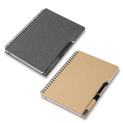 Caderno Capa em Papelao Reciclado Com Caneta