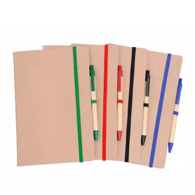 Caderno de anotações com caneta