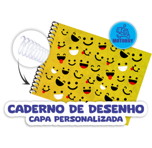Caderno de Desenho 20x30cm Offset 75g Espiral Acrilico