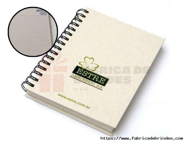Caderno Ecológico A5 Personalizado