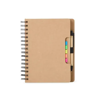 Caderno Ecologico Com Autoadesivos e Caneta