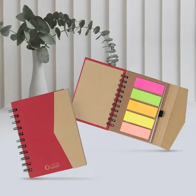 Caderno Ecológico com Autoadesivos Personalizado Promocional