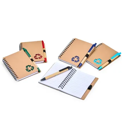 Caderno Ecologico Com Caneta 10 5x13