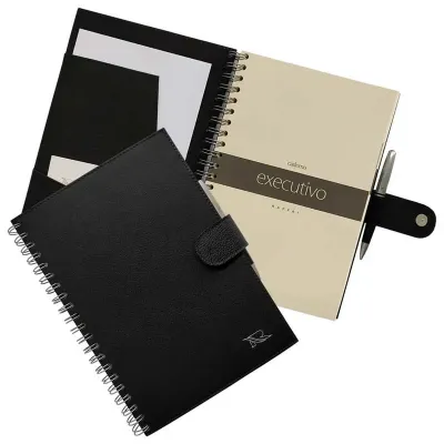 Caderno Executivo Couro Legítimo
