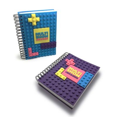 Caderno Lego emborrachado personalizado