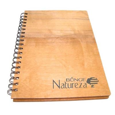 Caderno madeira