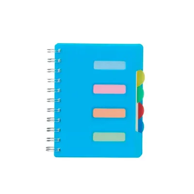Caderno Pequeno com Divisórias - azul
