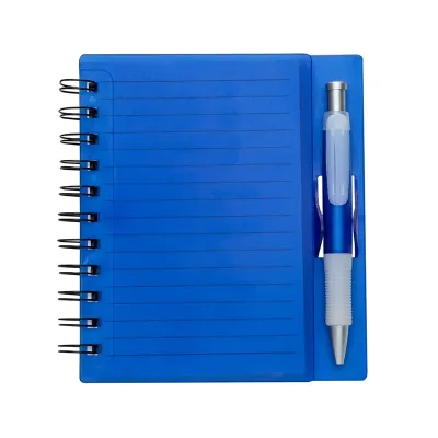 Caderno Plastico Com Caneta