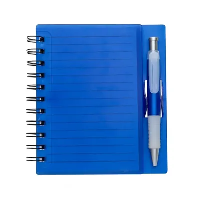 Caderno Plastico Com Caneta