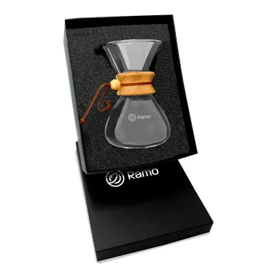 Cafeteira Por Gotejamento Com Detalhes em Bambu