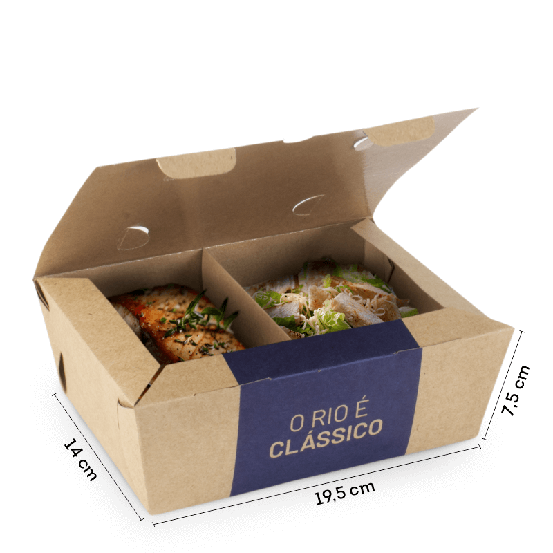 Caixa com Divisória para Comida