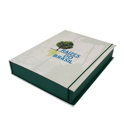 Caixa com elástico verde