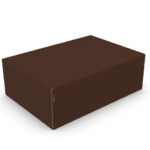 Caixa Correio Colorida 36 - 36x25x12cm - pac 50un - 50, Marrom