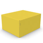 Caixa Correio Colorida 3B - 27x22,5x13,5cm - pac 50un - 50, Amarela
