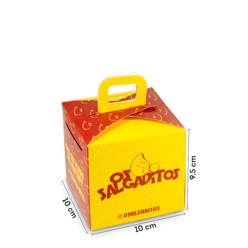 Caixa de Papel Delivery Salgadinhos