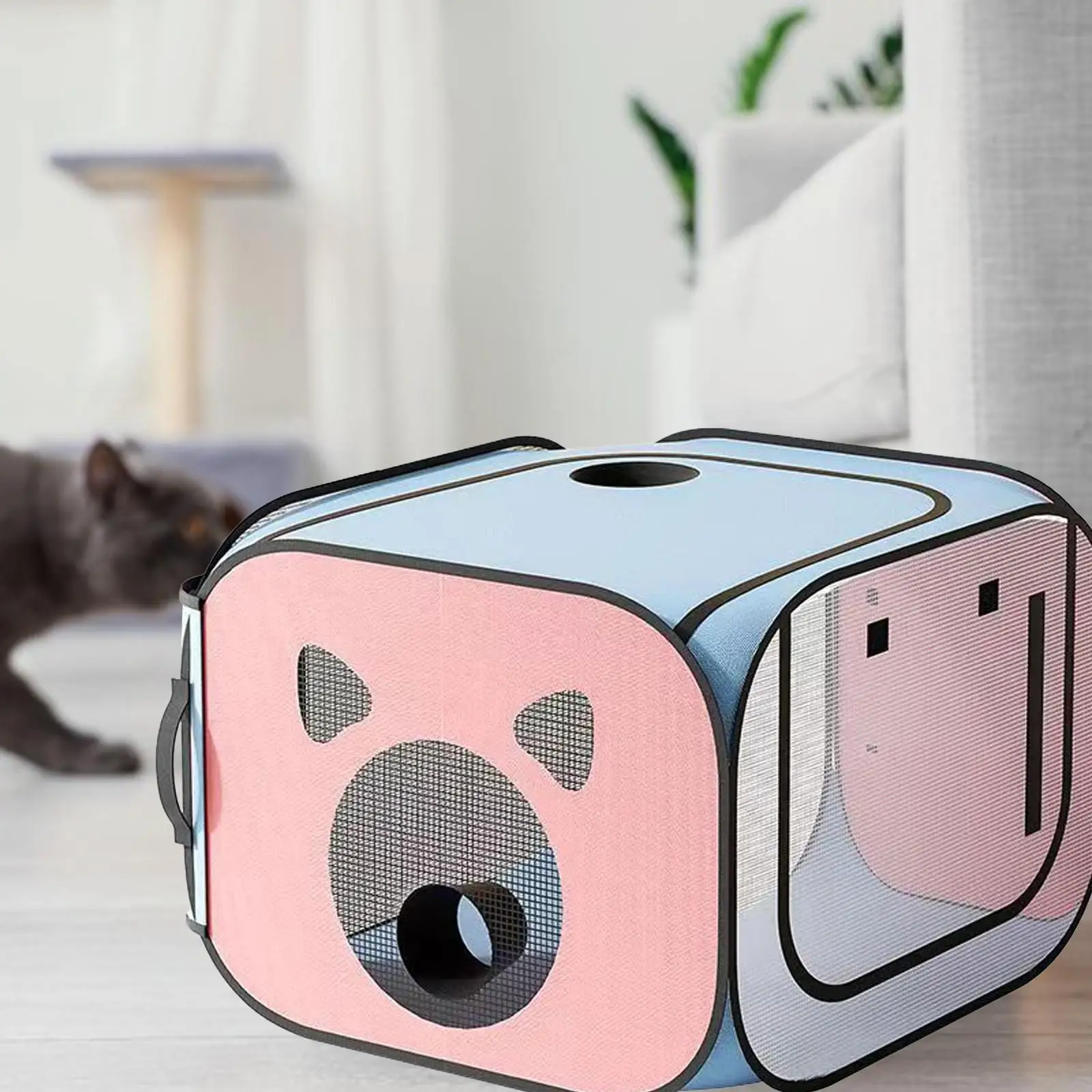 Caixa de Secagem Dobrável e Impermeável para Viagem com Cães e Gatos - Portátil e Multifuncional