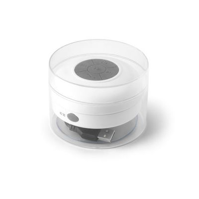 Caixa de Som a Prova de Agua Abs Acabamento Emborrachado Com Bluetooth Ligacao Stereo 35 mm 3w