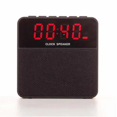 Caixa de Som Bluetooth Com Relogio Digital