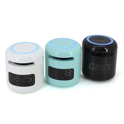 Caixa de Som Bluetooth Com Relogio Personalizada