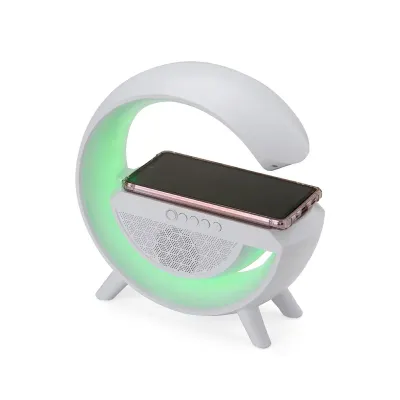Caixa de Som com luminária 6 modos de iluminação