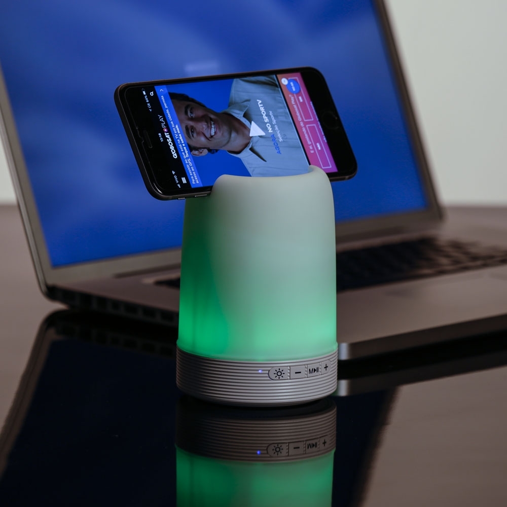 Caixa de Som Multimídia com Porta Caneta e Luminária / 2445