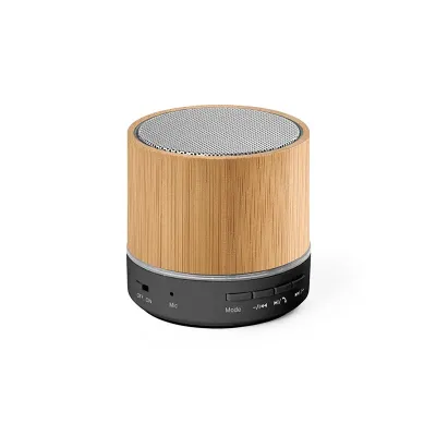 Caixa de Som Portatil em Bambu 100 Reciclado