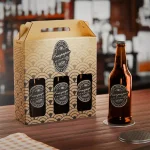 Caixa Maleta para Bebidas Personalizada (3 Garrafas) - 24x8x24,8 cm - 250