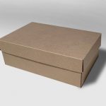 Caixa para calçados Kraft - 28x18x9,5cm - 100
