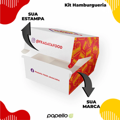 Caixa para hamburguer Personalizada