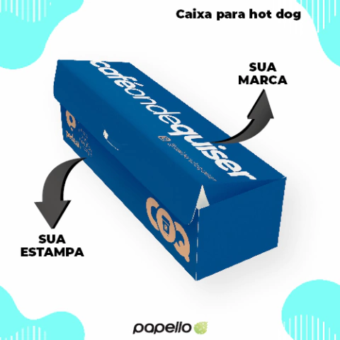 Caixa para Hot Dog Delivery Personalizado