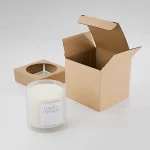Caixa Parda para Velas - 9,8x9,8x9 cm - 500