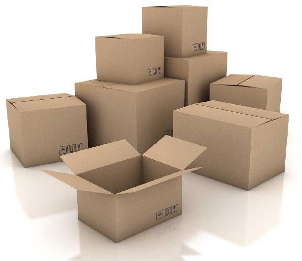 Caixas de papelão maleta comum