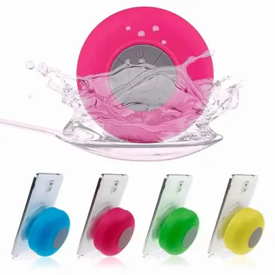 Caixinha de Som Portatil Bluetooth a Prova de Agua Para Hora do Banho e Hora do Lazer