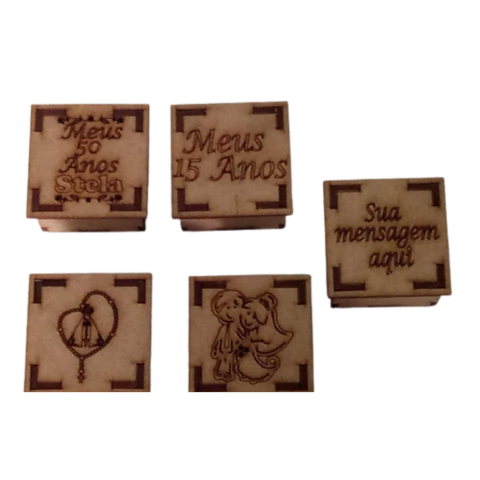 Caixinhas Mdf Personalizadas para festas Casamento Batizados