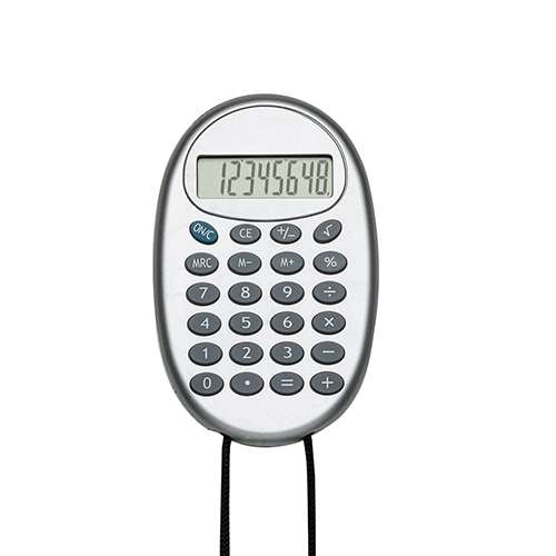 Calculadora Oval de 8 Dígitos com Cordão