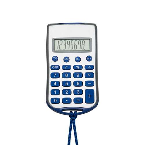 Calculadora Retangular de 8 Dígitos com Cordão